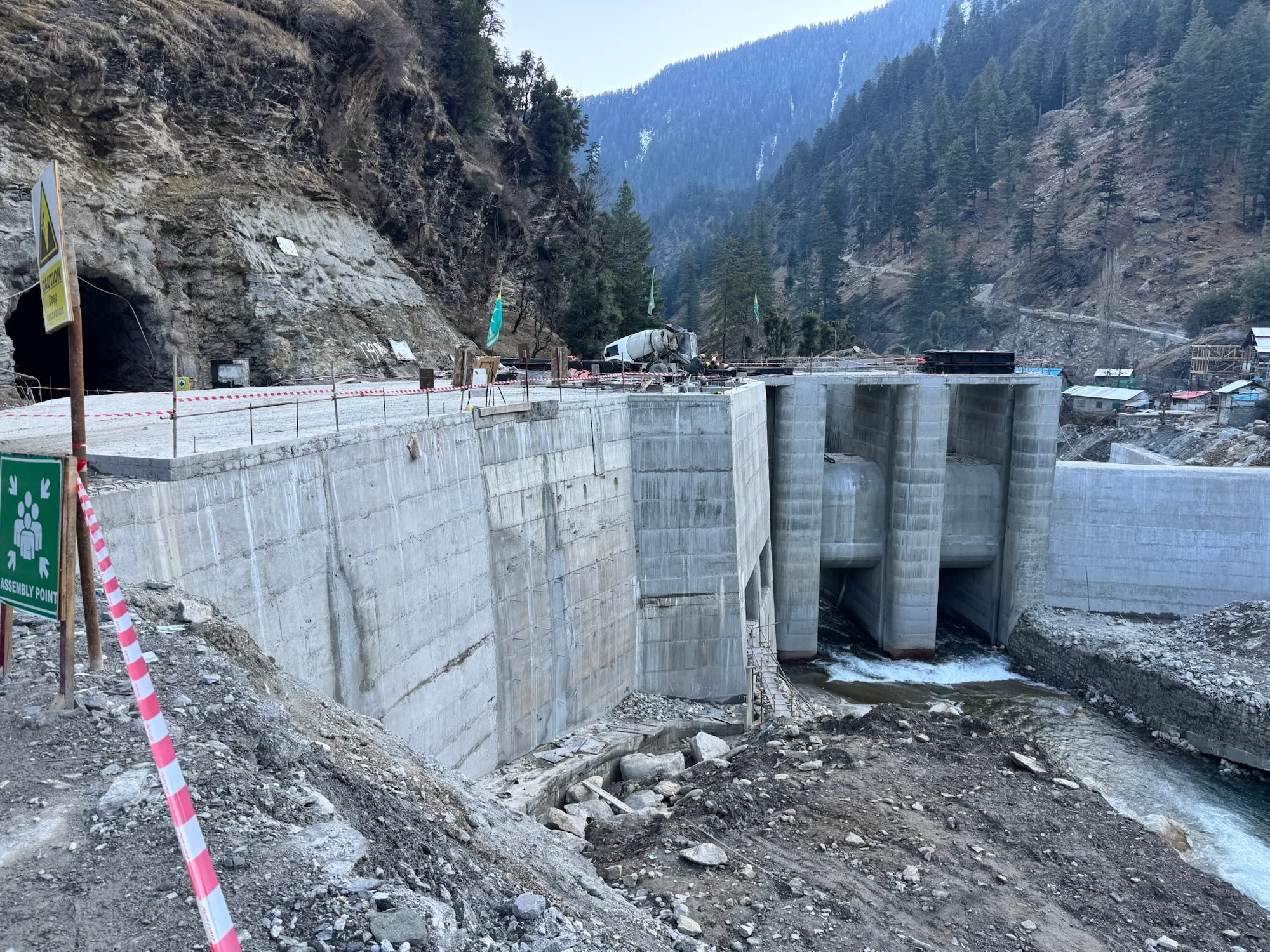 A Glimpse into Engineering Marvels: Capturing the Construction of a Dam